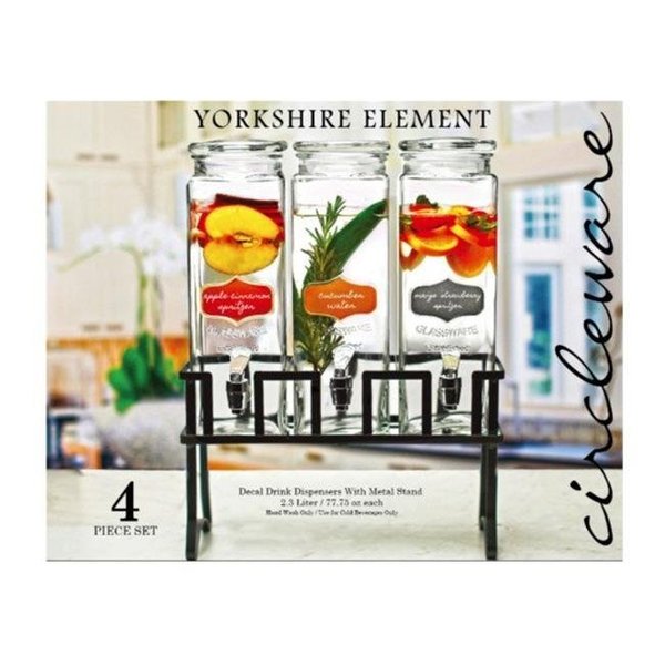 Circleware Circleware 92014 80 oz Triple Yorkshire Element Dispensers 92014